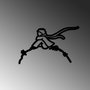 Wallity The Little Prince 2 Accesorio de Pared de Metal Negro